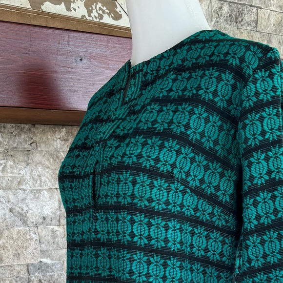 Vintage 1960s Dress Batik Dress Cotton Weave Size 8 - Picture 7 of 16